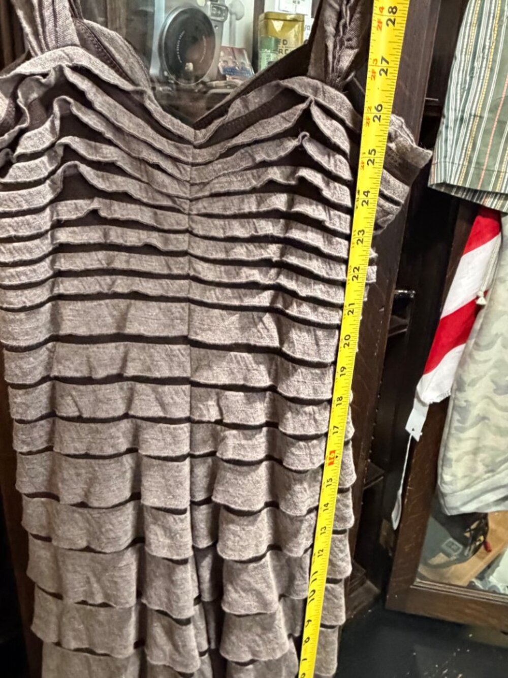 Max Studio Tiered Ruffle Sleeveless Mini Dress Size Medium - Picture 4 of 6